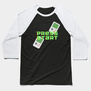 Retro Press Start Gamer Apparel Baseball T-Shirt